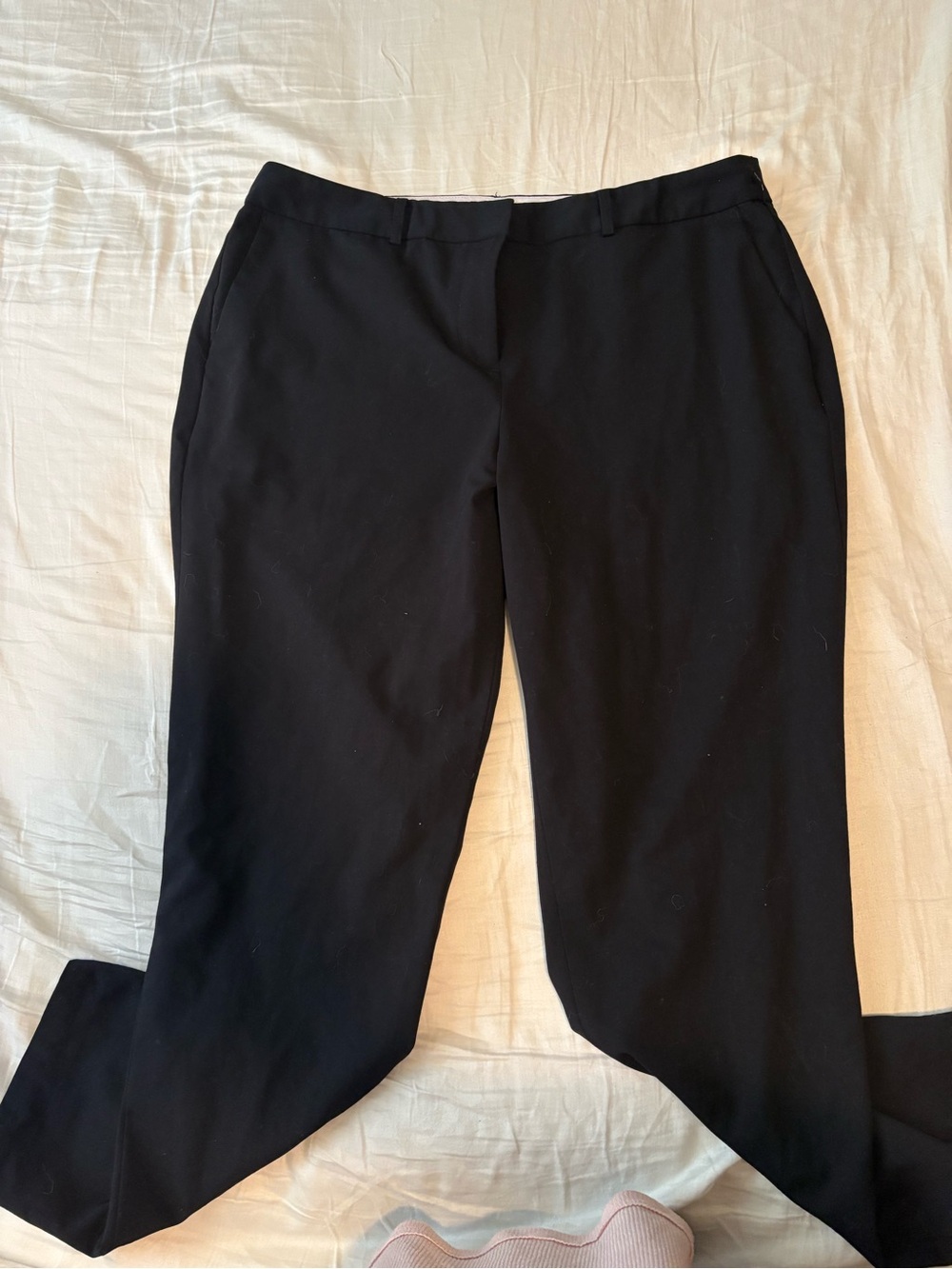 Liz Claiborne Black Straight-Leg Dress Trousers